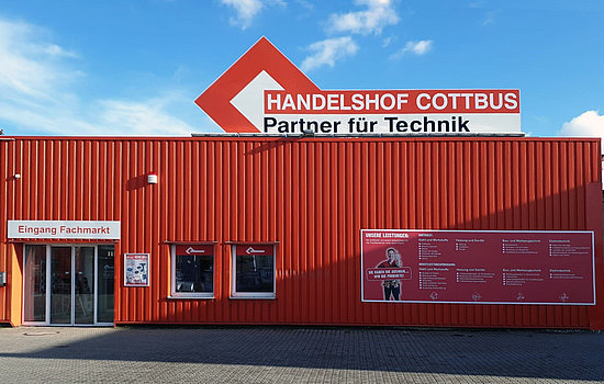 Handelshof Cottbus - Partner für Technik Hauptsitz mit Fachmarkt